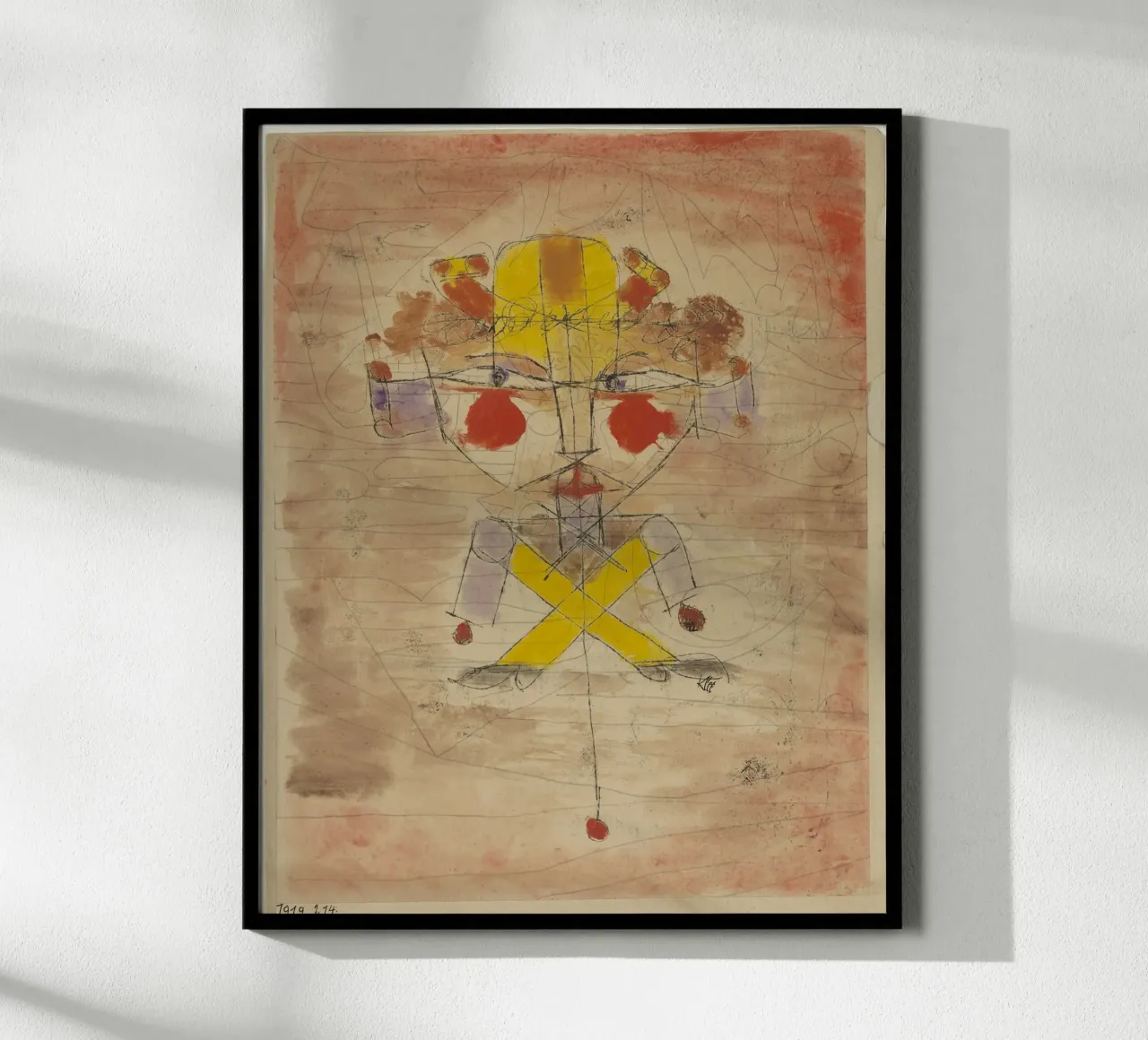 Jumping Jack di Paul Klee carta hahnemühle da 50 masterpieces