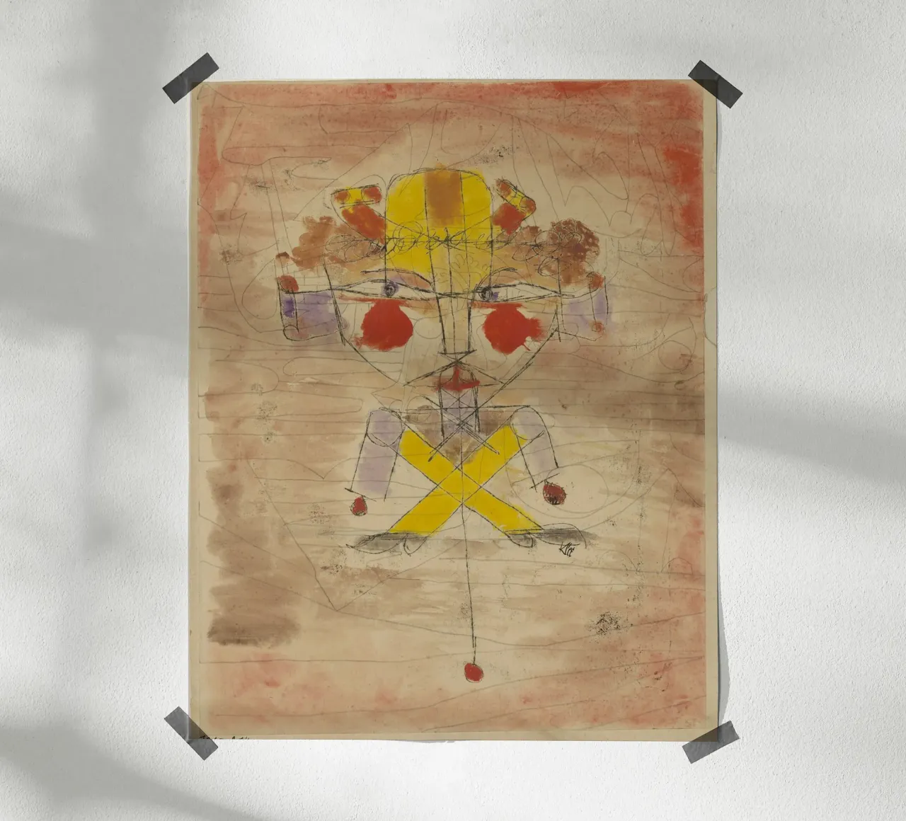Jumping Jack di Paul Klee carta hahnemühle da 50 masterpieces