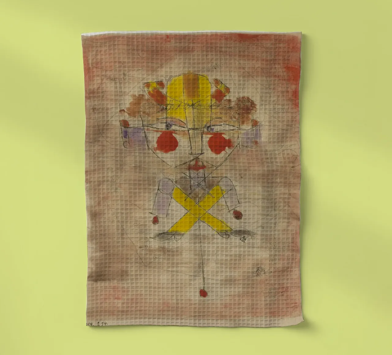 Jumping Jack di Paul Klee canovaccio da cucina da 50 masterpieces
