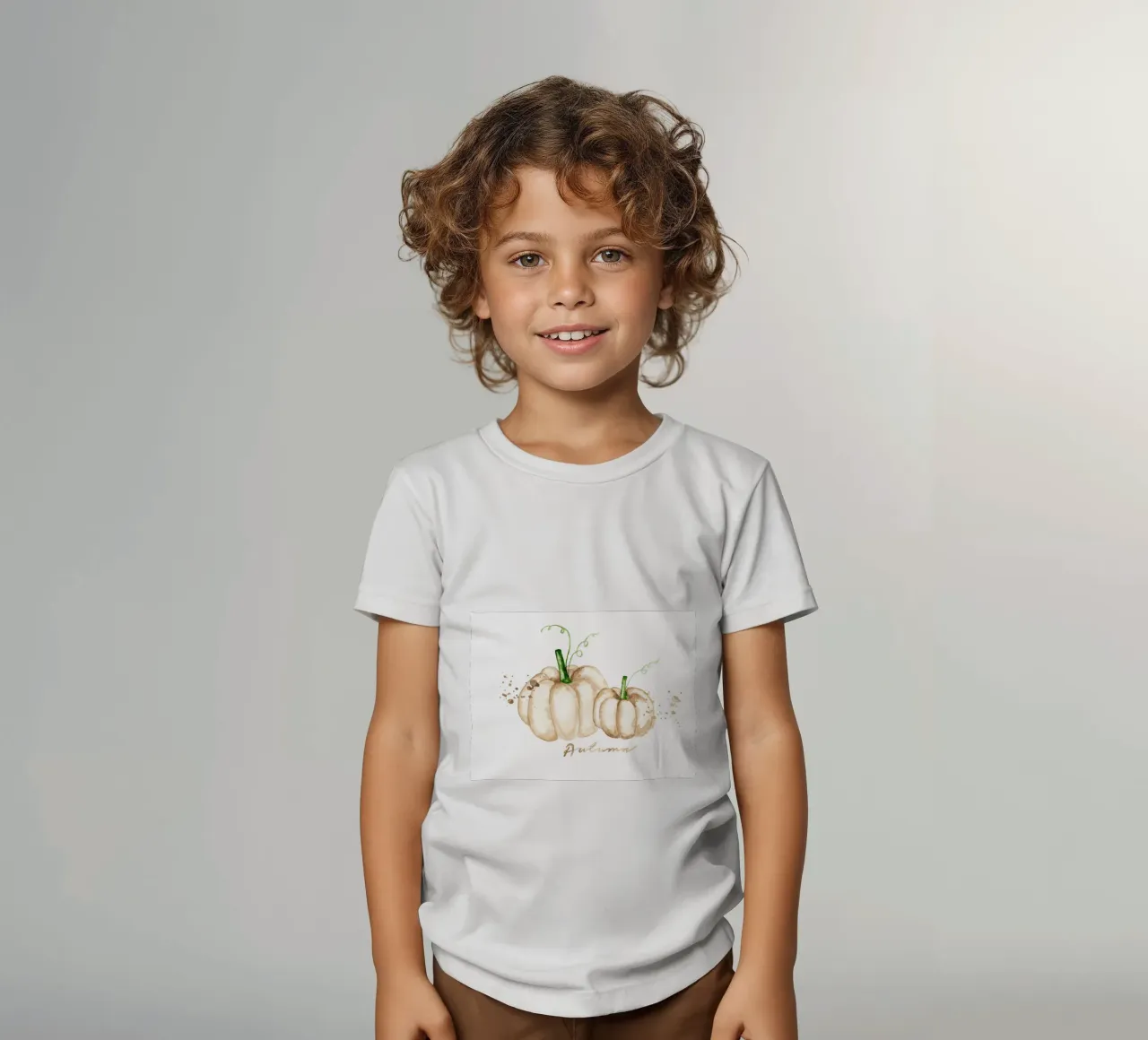 white pumpkins t-shirt bambini da Nathys_illustration
