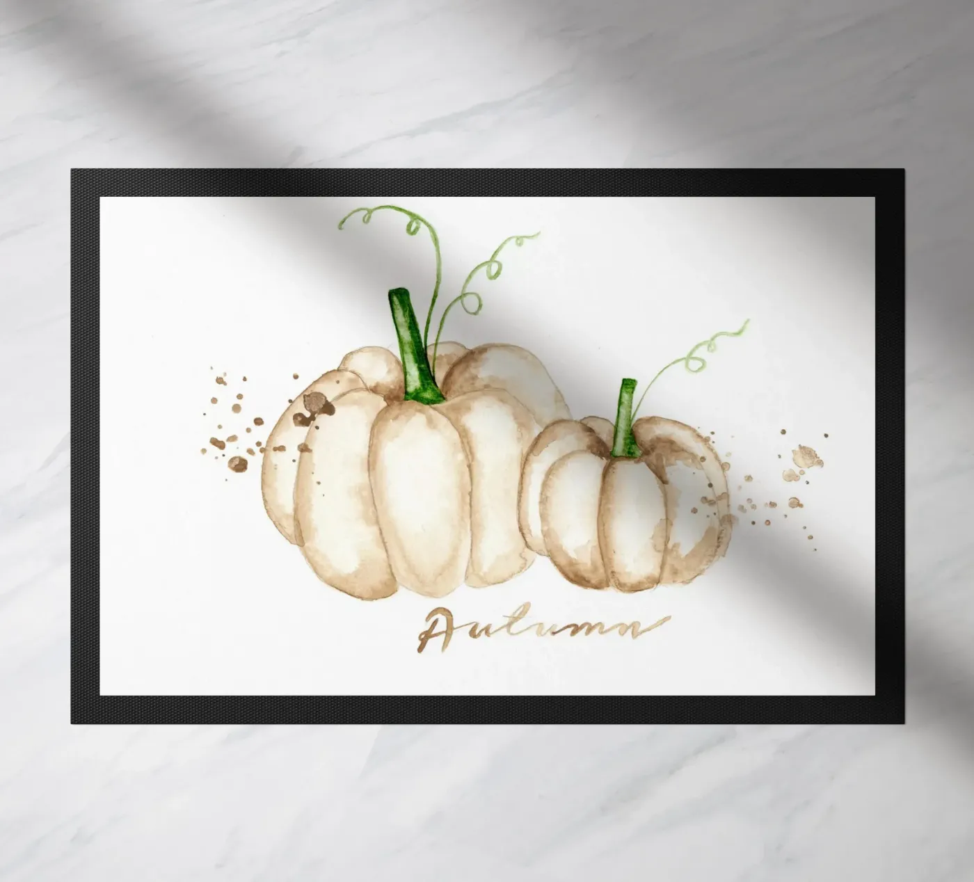 white pumpkins deurmat van Nathys_illustration