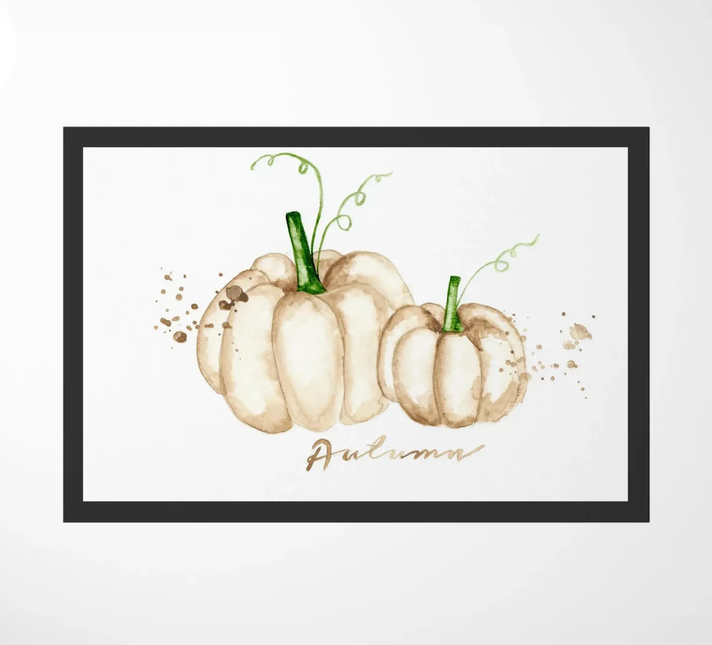 white pumpkins deurmat van Nathys_illustration