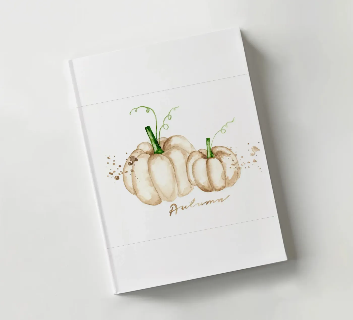 white pumpkins notebook by Nathys_illustration