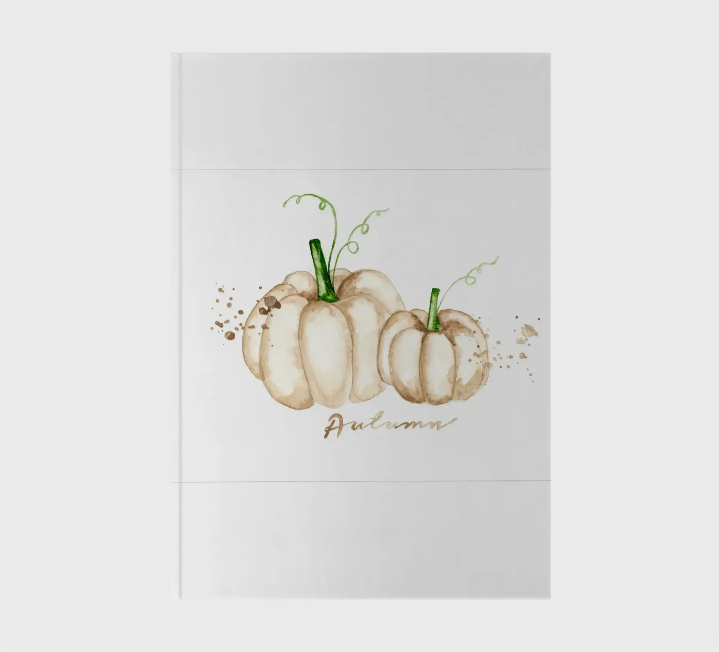 white pumpkins notebook by Nathys_illustration