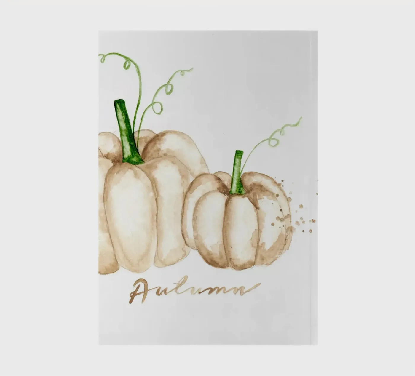 white pumpkins notebook by Nathys_illustration