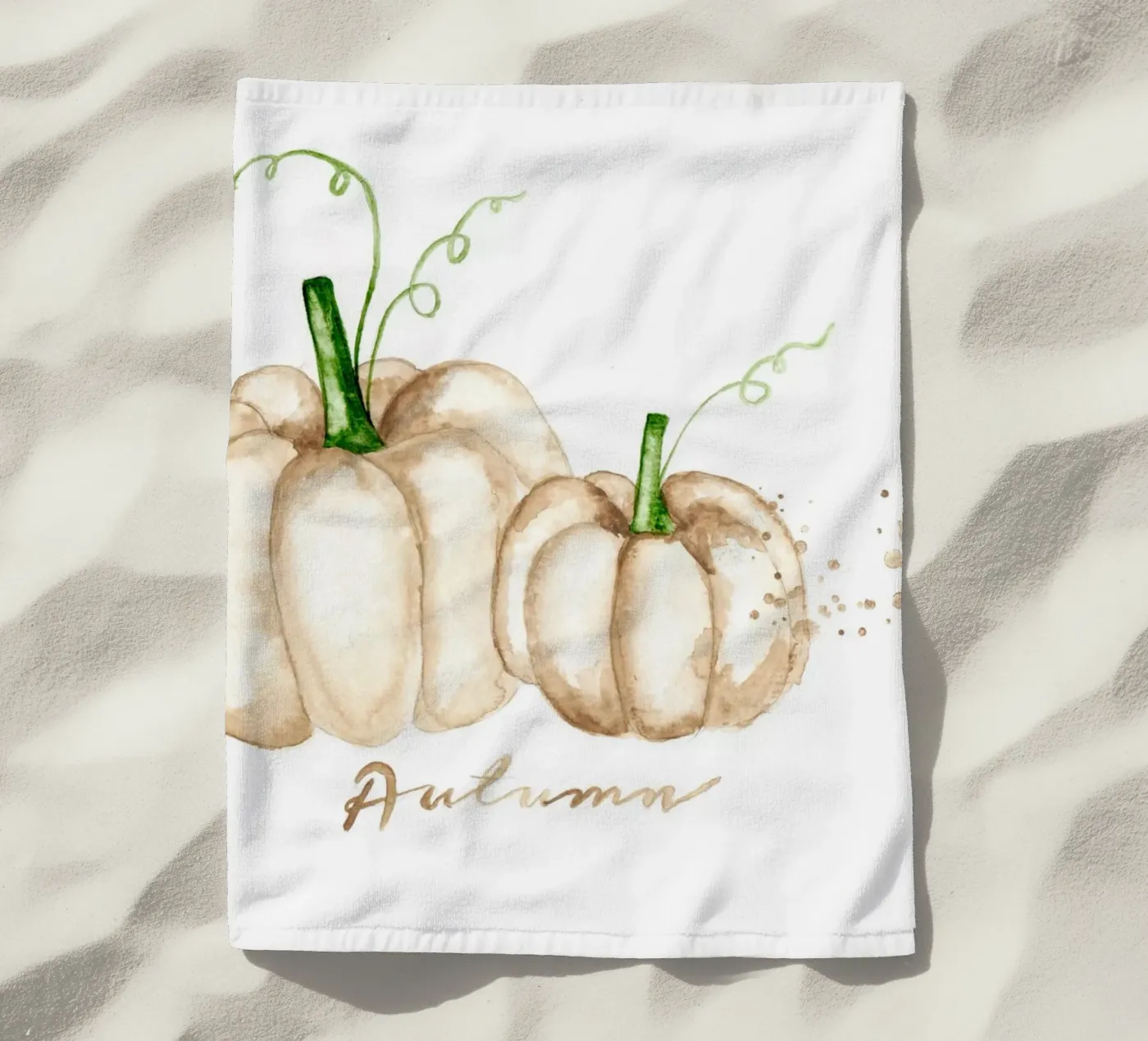 white pumpkins telo mare da Nathys_illustration