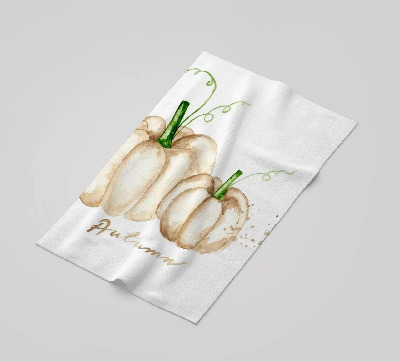 white pumpkins telo mare da Nathys_illustration