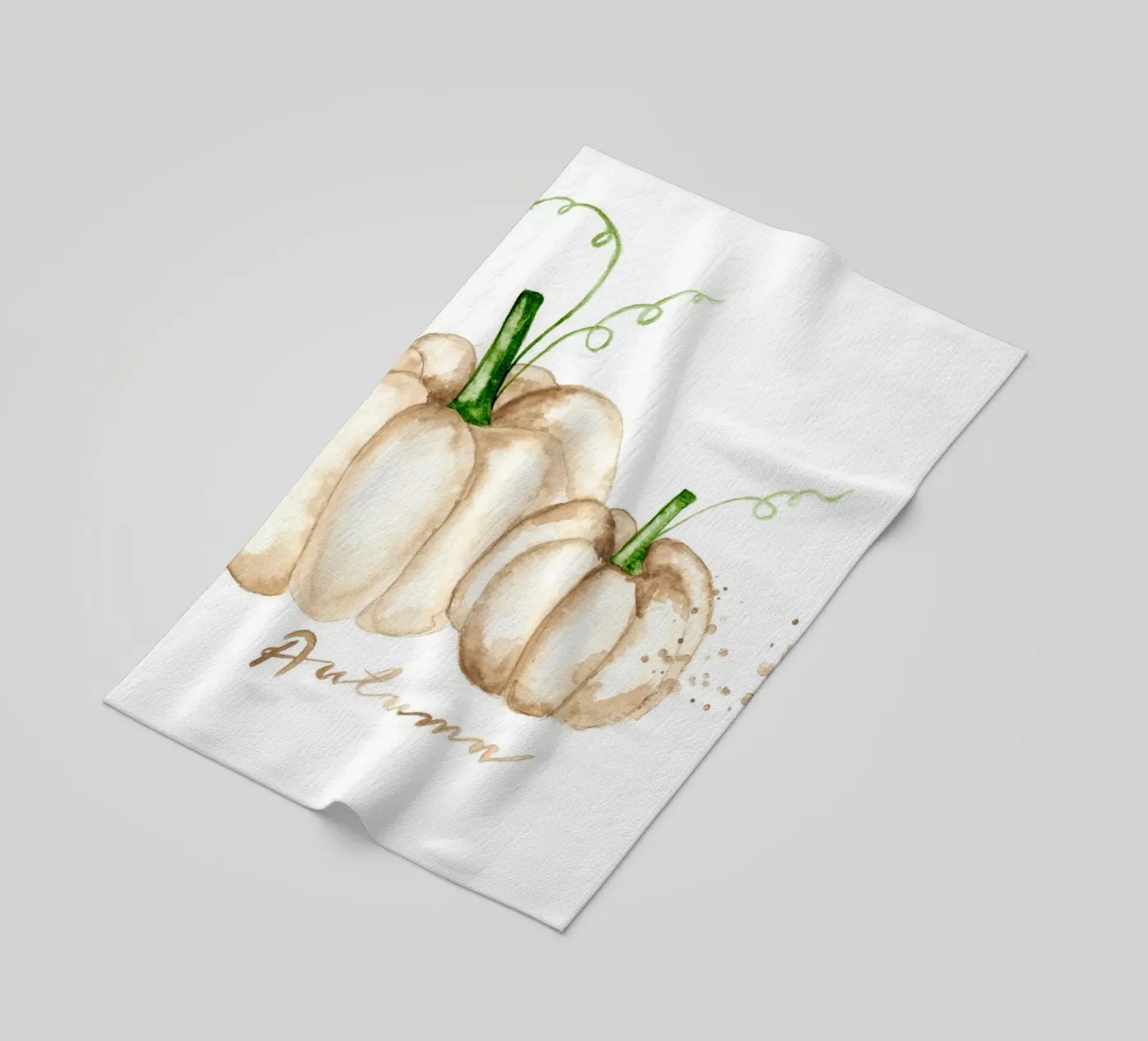 white pumpkins telo mare da Nathys_illustration