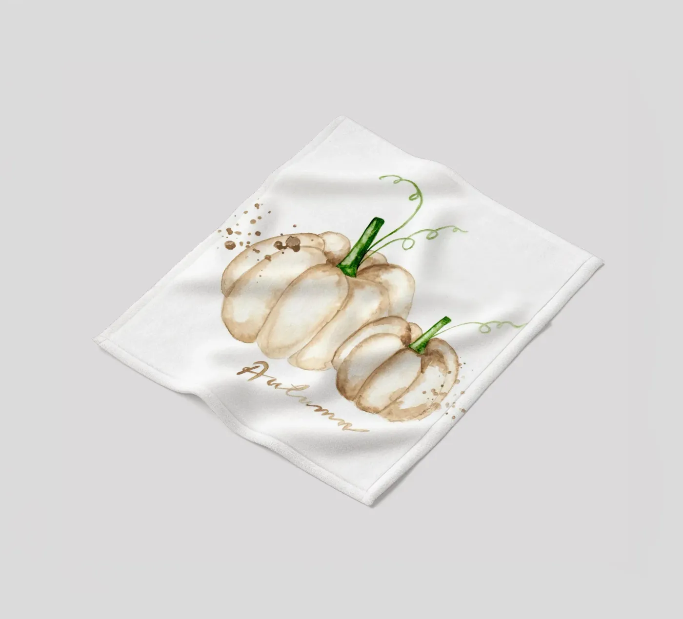 white pumpkins Fleecedecke von Nathys_illustration