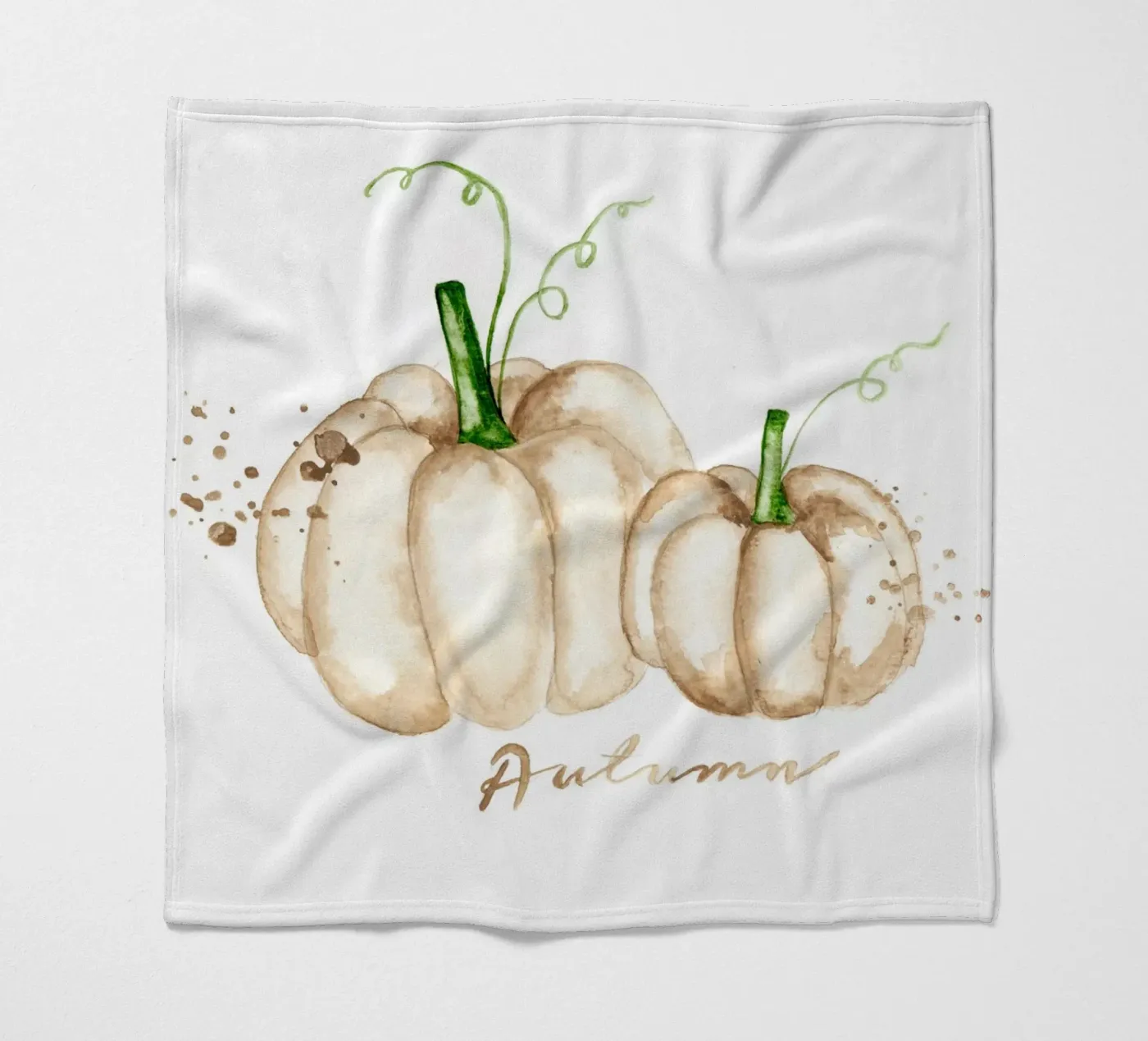 white pumpkins Fleecedecke von Nathys_illustration