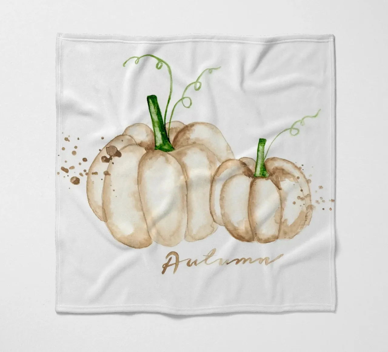 white pumpkins Fleecedecke von Nathys_illustration