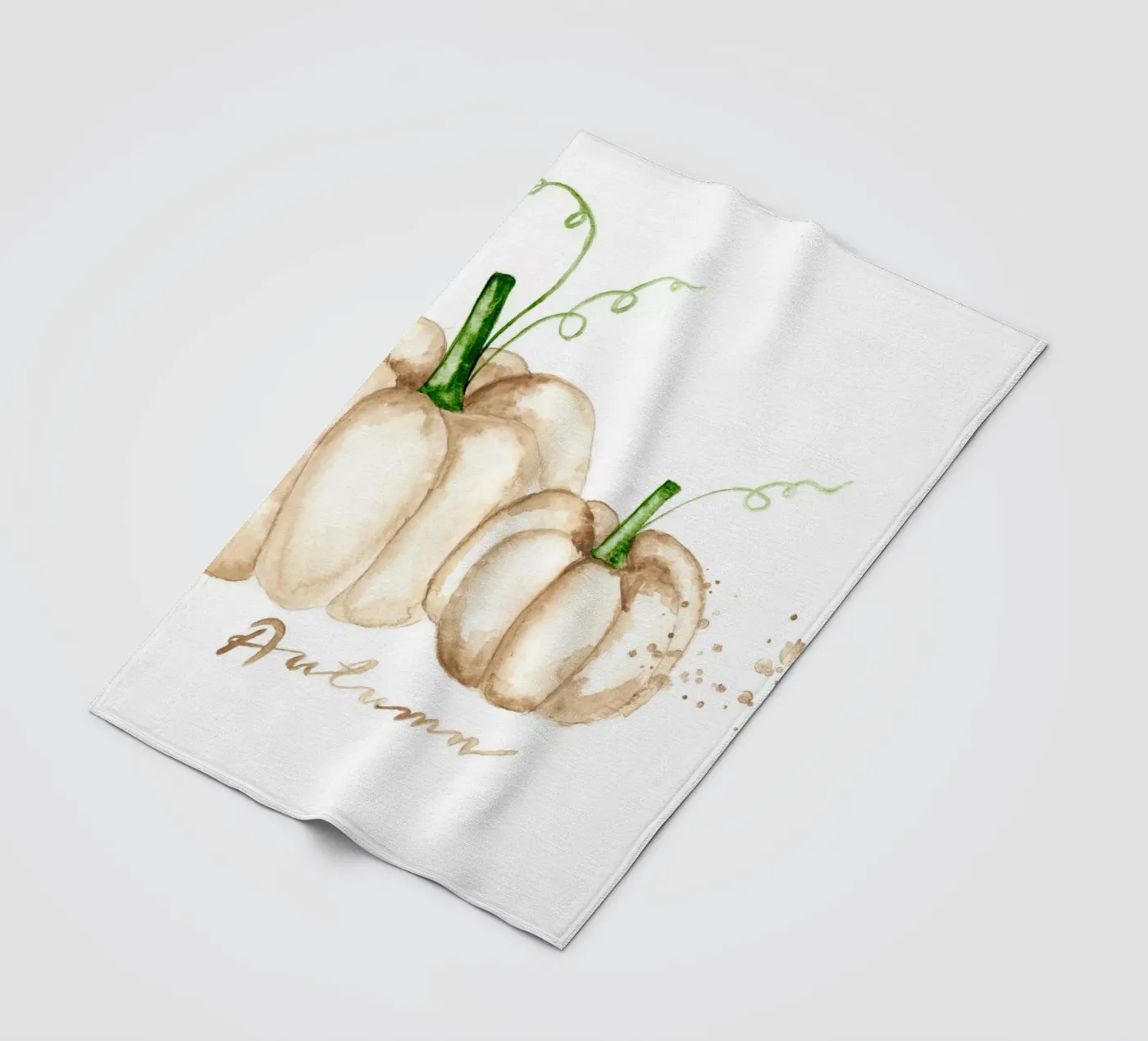 white pumpkins Fleecedecke von Nathys_illustration