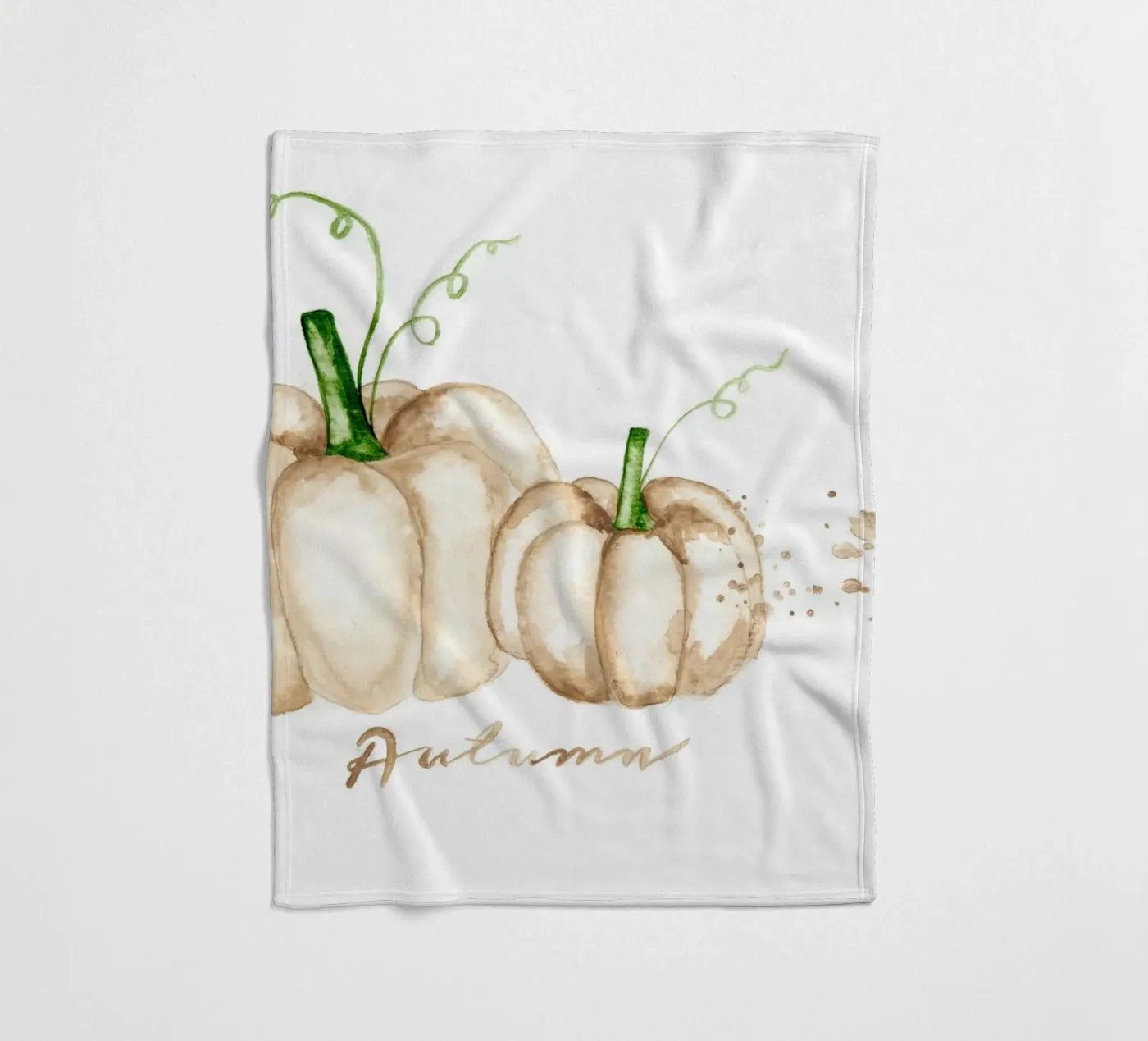 white pumpkins Fleecedecke von Nathys_illustration