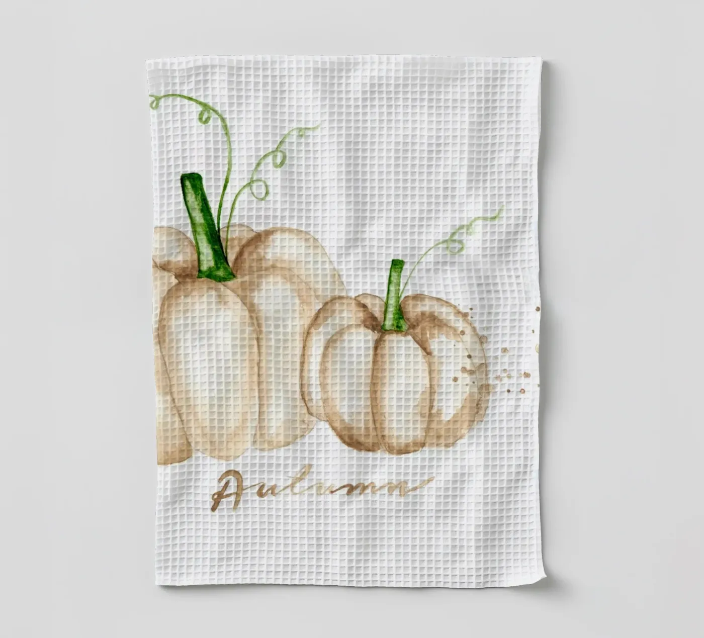 white pumpkins Geschirrtuch von Nathys_illustration