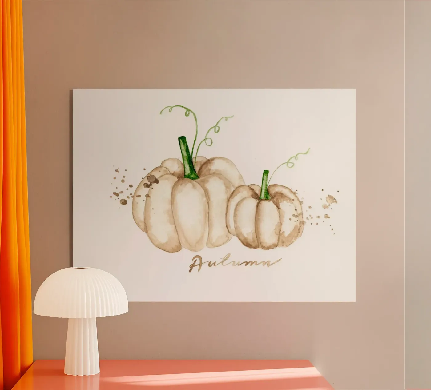 white pumpkins plexiglas de Nathys_illustration