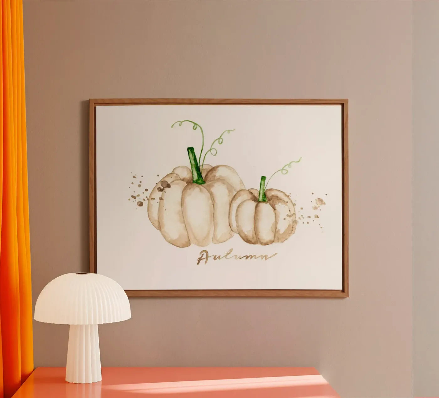 white pumpkins alluminio dibond da Nathys_illustration