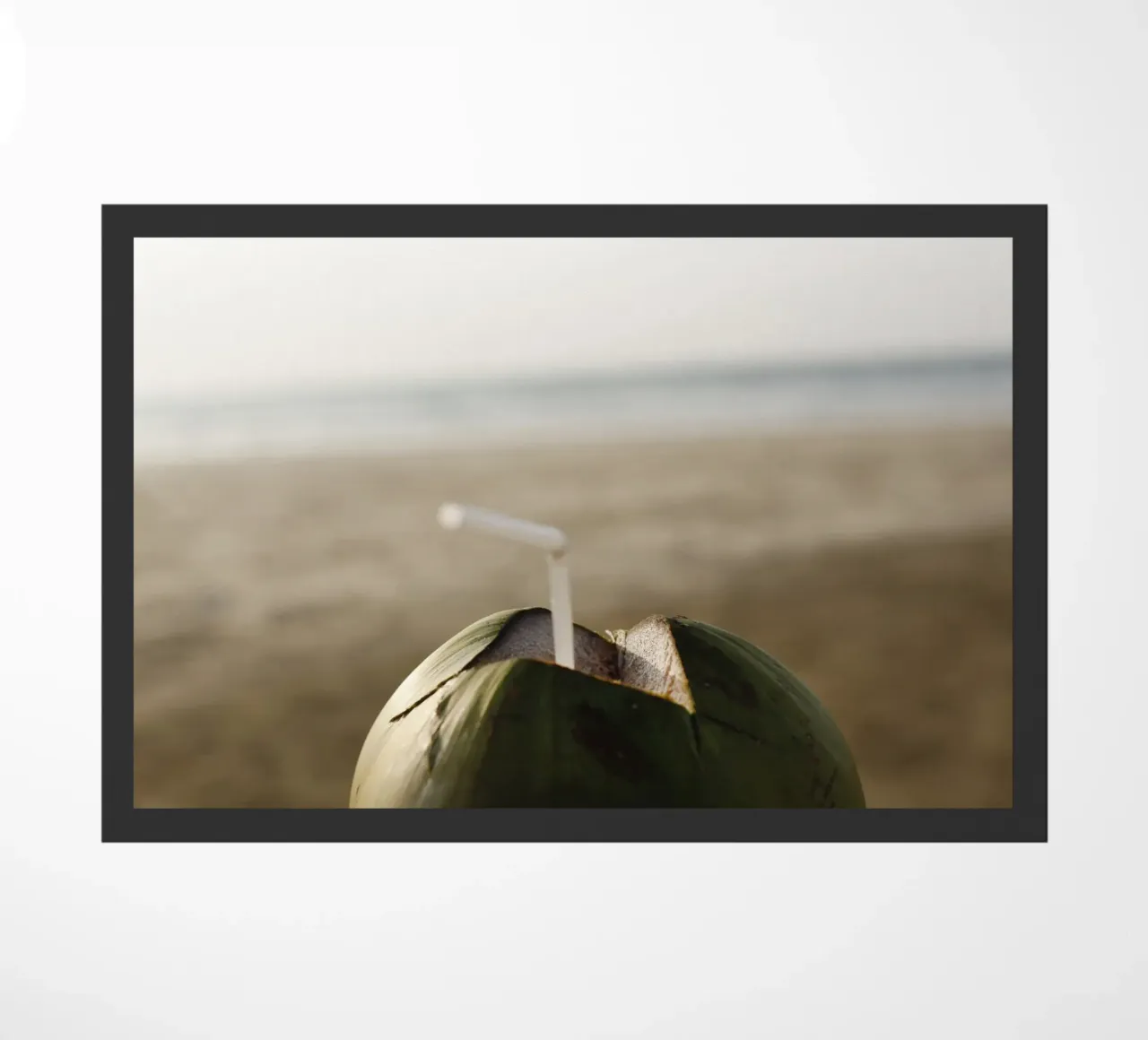 Bevanda al cocco sulla spiaggia, Myanmar zerbino da fotokunst