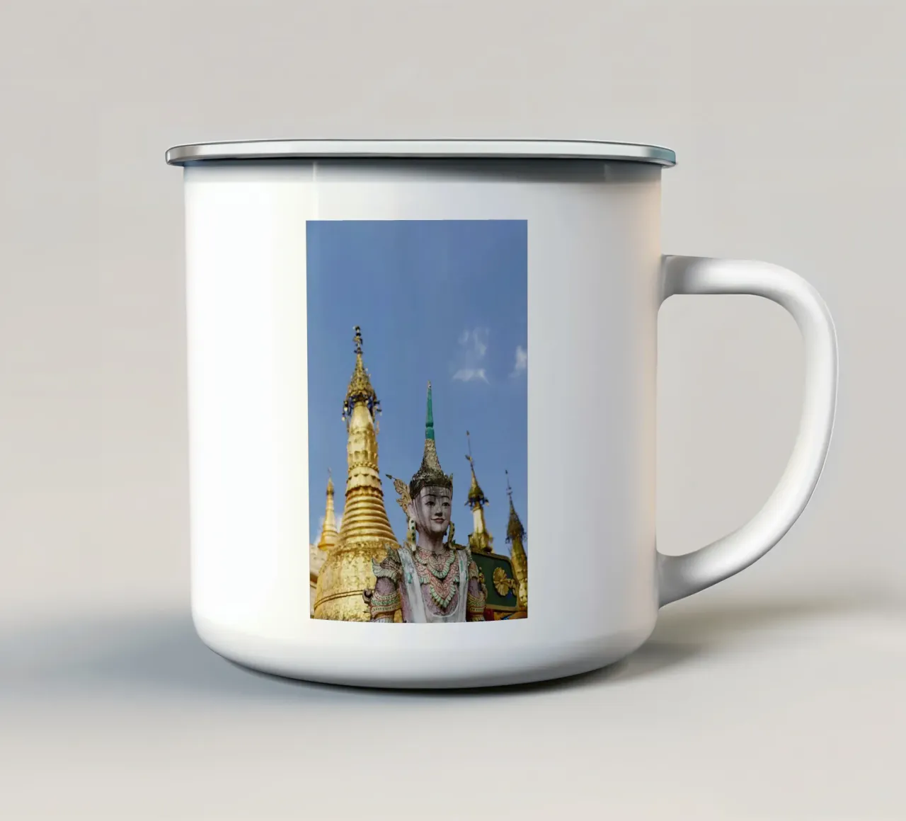 Myanmar tazza in smalto da Simon Koy