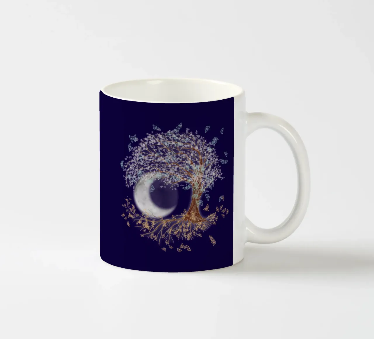 L'albero della vita nella notte tazza in ceramica da BwiseLizzy