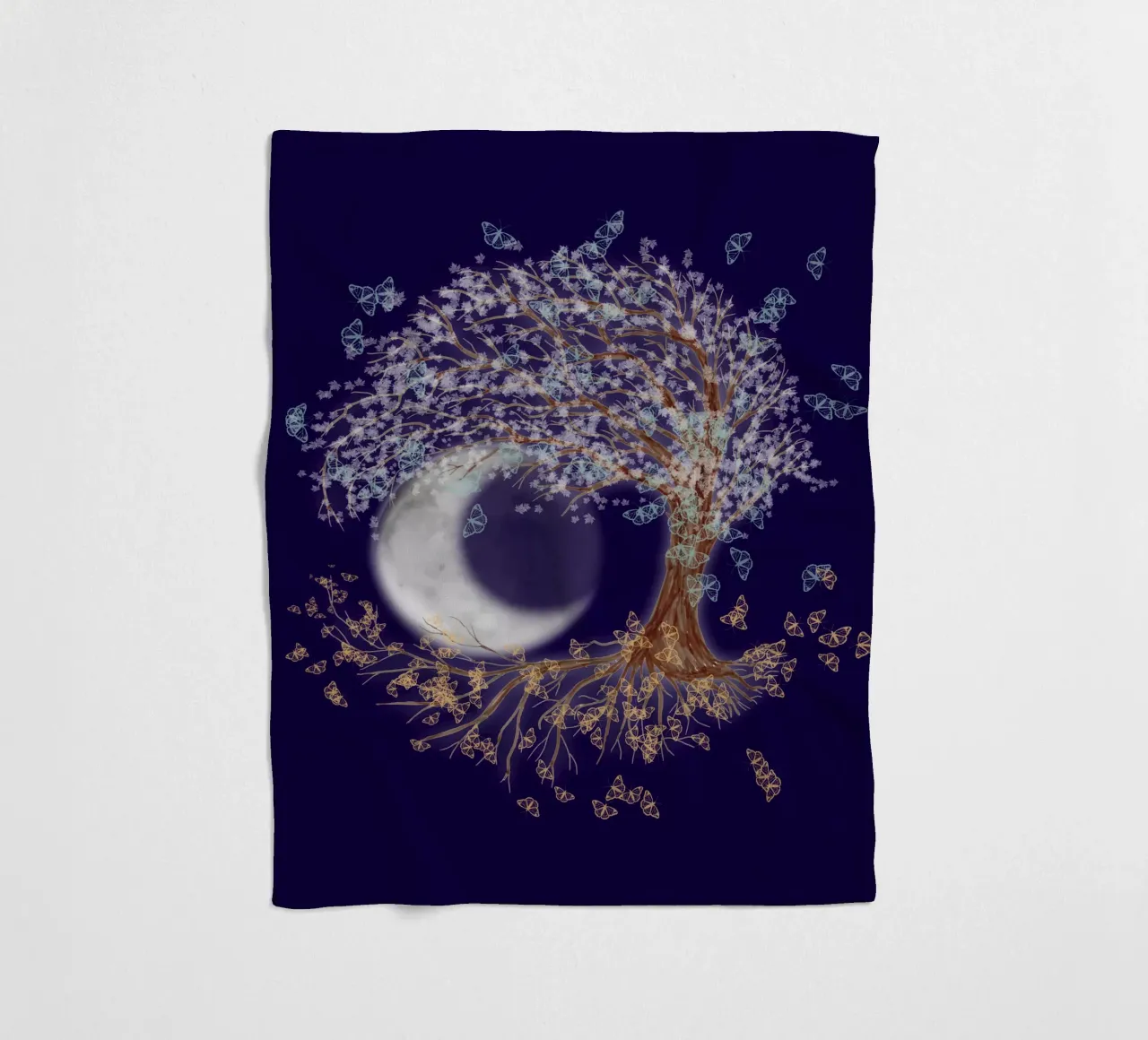 L'albero della vita nella notte coperta in pile da BwiseLizzy