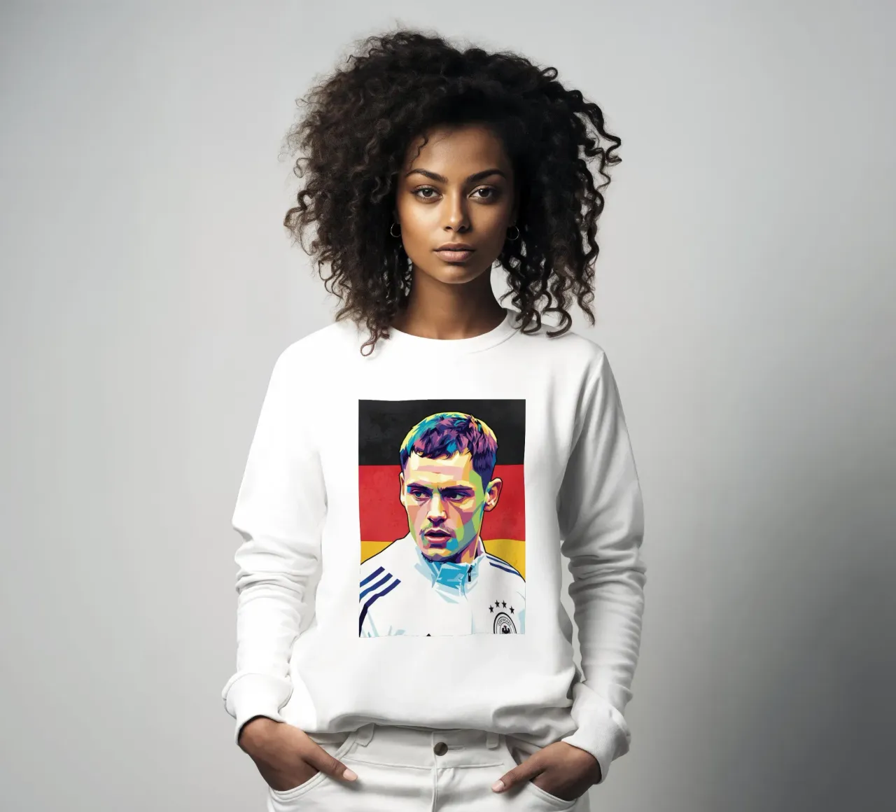 Ritratto pop art di Florian Wirtz felpa da Hantamrata