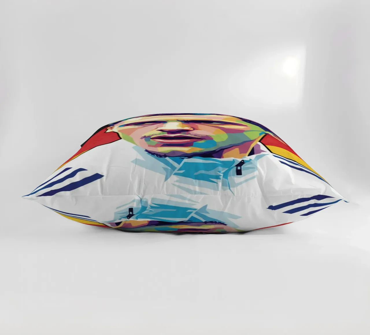 Ritratto pop art di Florian Wirtz cuscino da Hantamrata