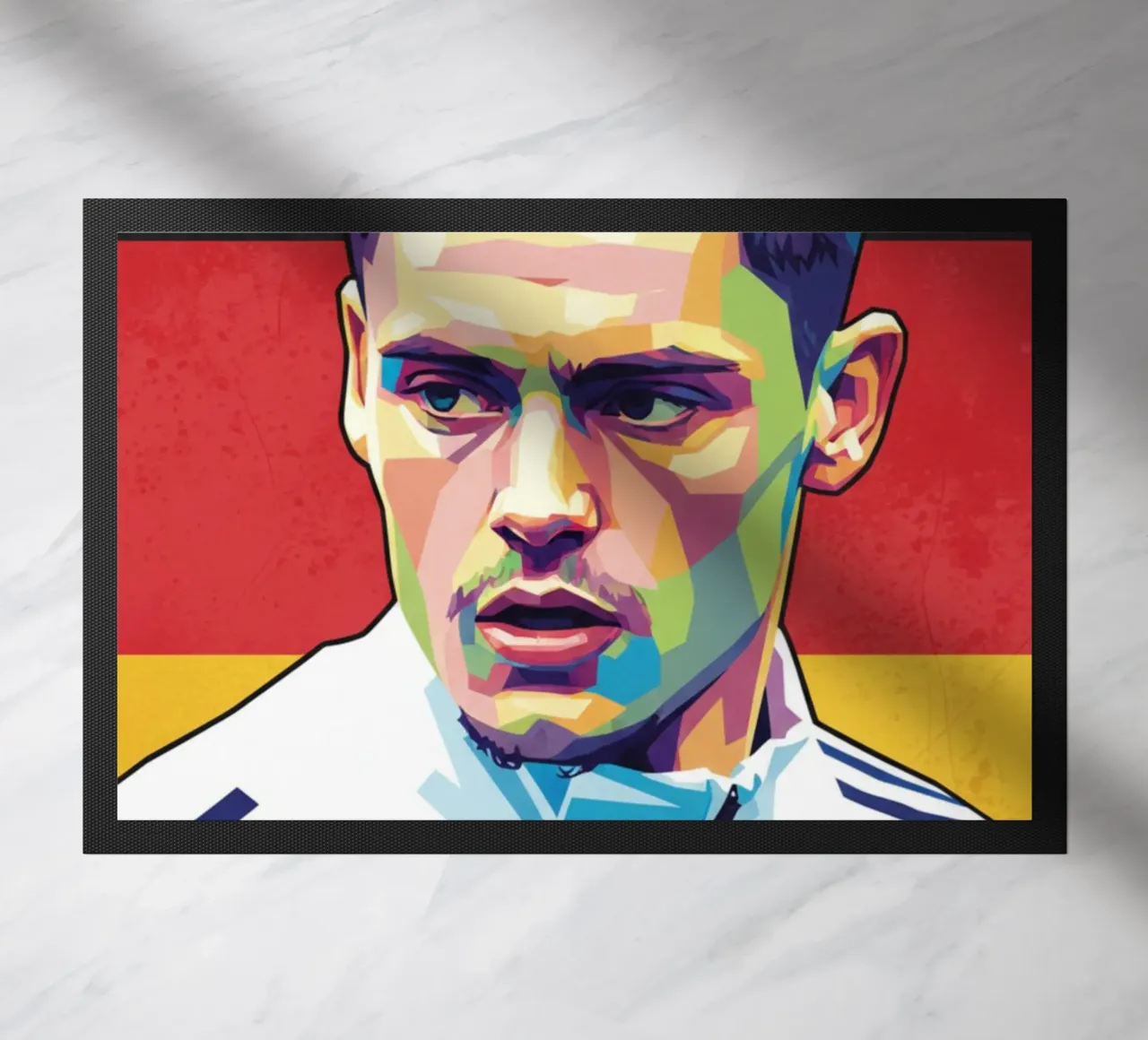 Ritratto pop art di Florian Wirtz zerbino da Hantamrata