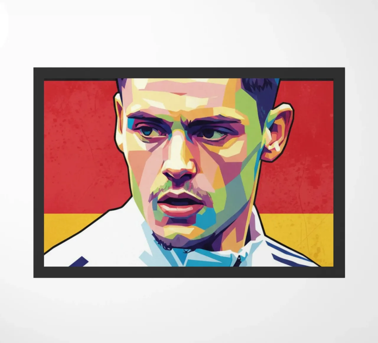 Ritratto pop art di Florian Wirtz zerbino da Hantamrata