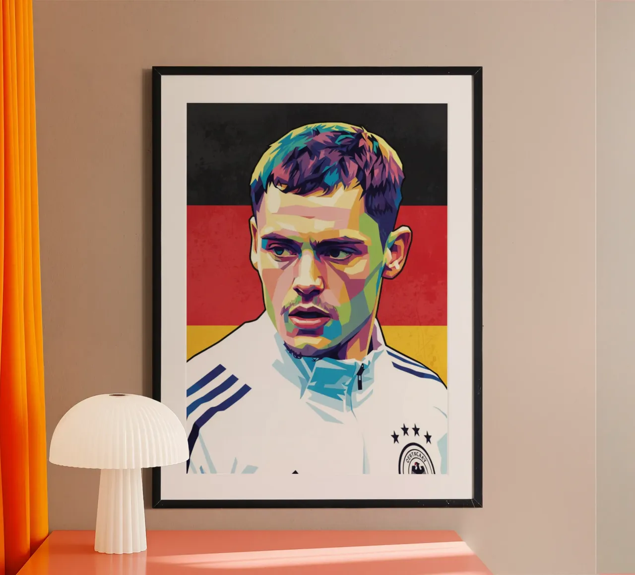 Ritratto pop art di Florian Wirtz carta hahnemühle da Hantamrata