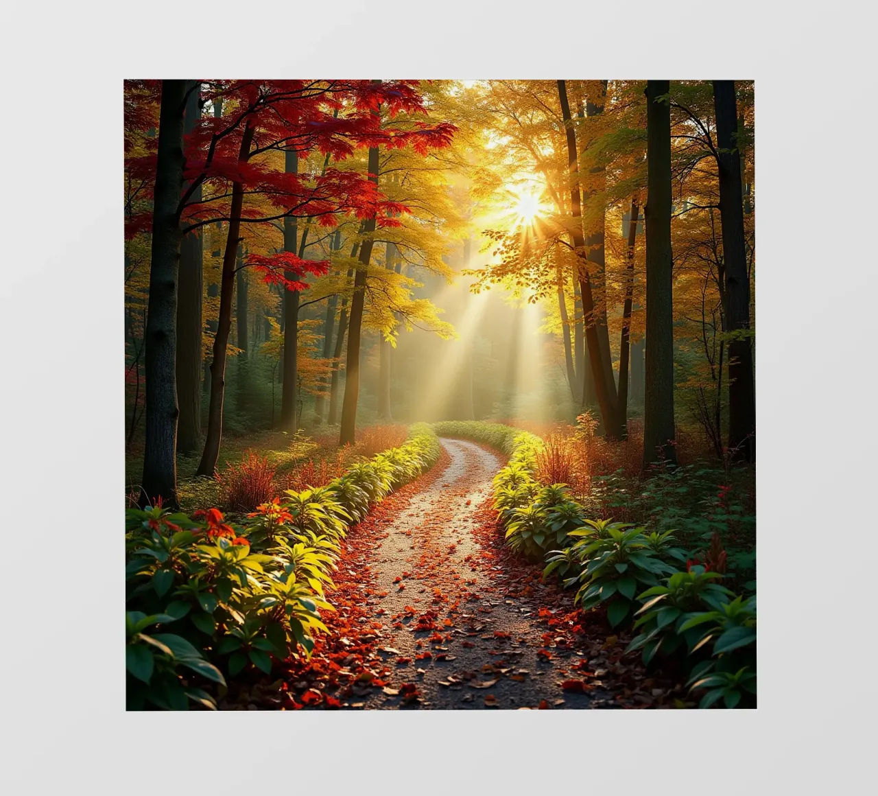 Percorso_forestale_autunno_1 telo in pvc da Fantasie & Mystikwelten by LK