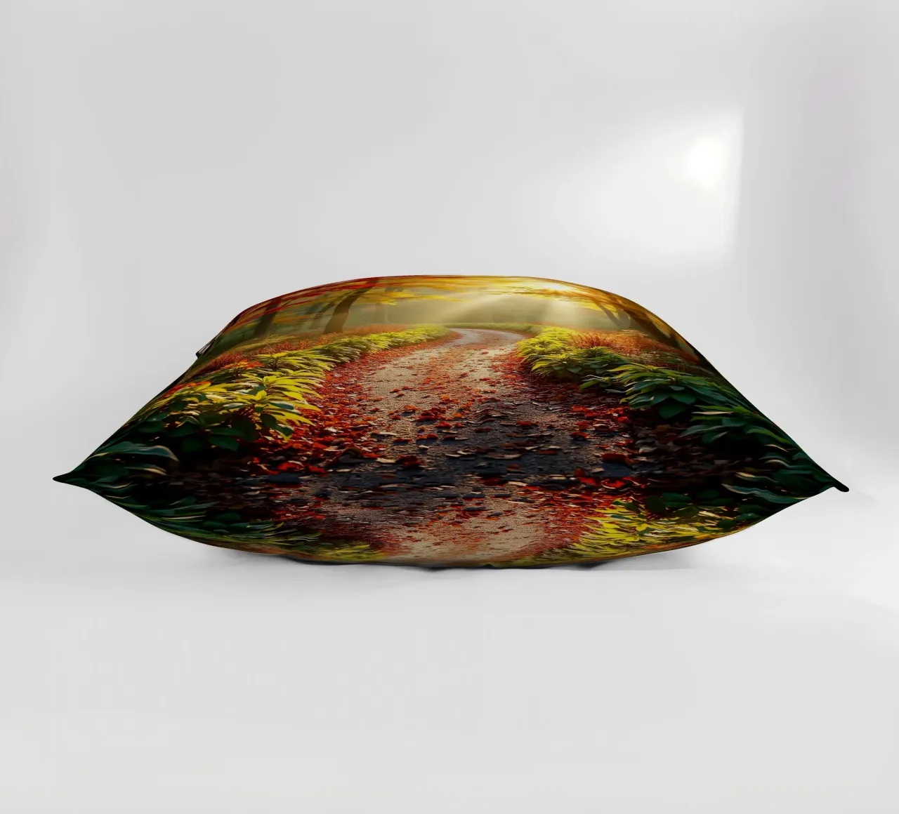 Percorso_forestale_autunno_1 cuscino da Fantasie & Mystikwelten by LK