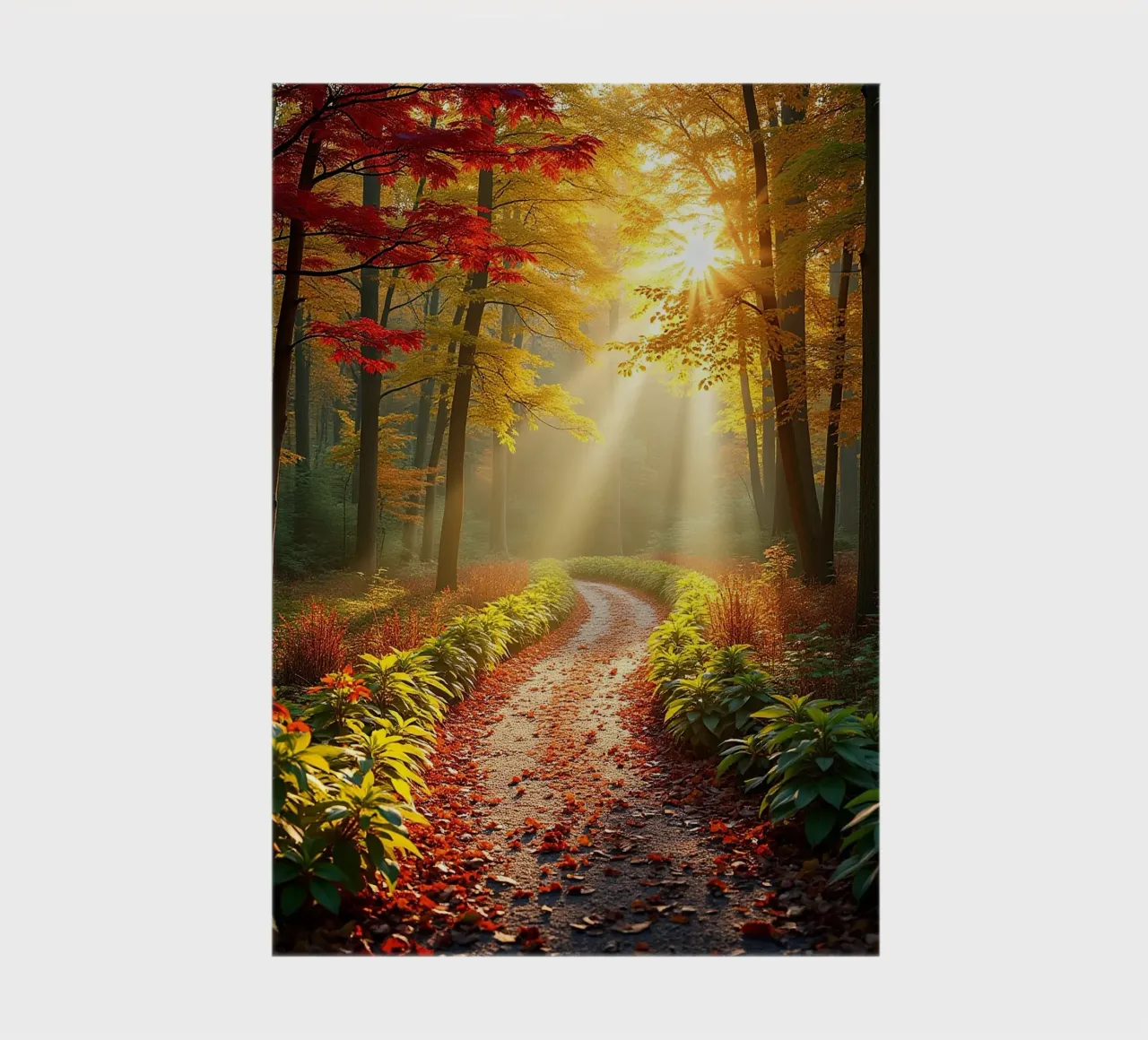 Forest_path_autumn_1 notebook by Fantasie & Mystikwelten by LK