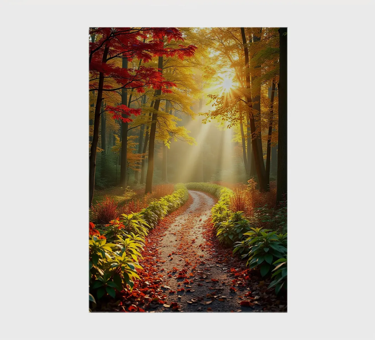 Forest_path_autumn_1 notebook by Fantasie & Mystikwelten by LK