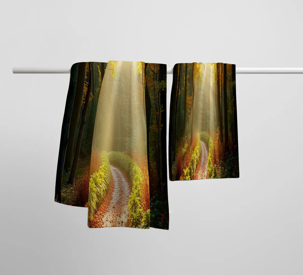 Forest_path_autumn_1 towel by Fantasie & Mystikwelten by LK