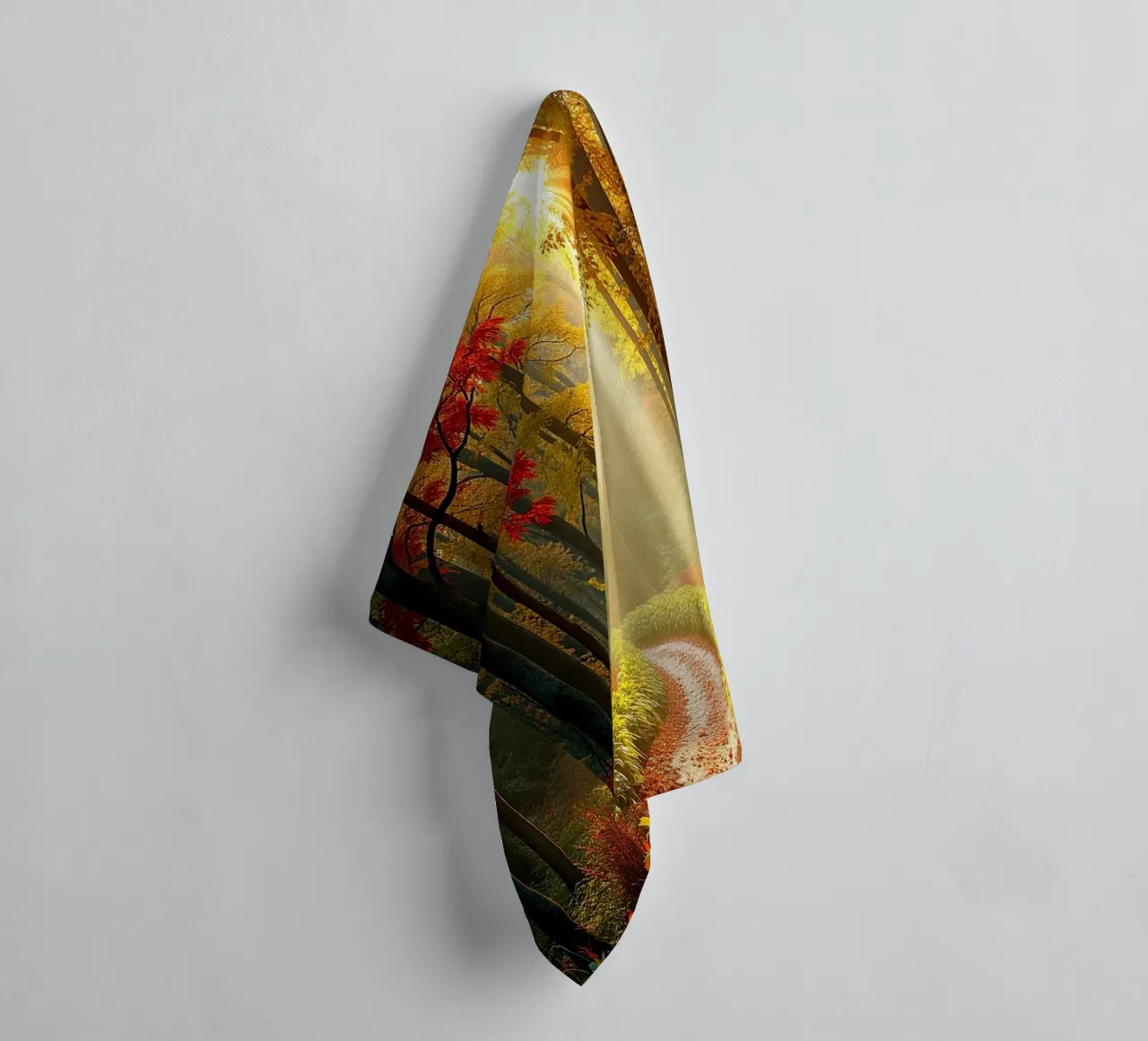 Forest_path_autumn_1 towel by Fantasie & Mystikwelten by LK