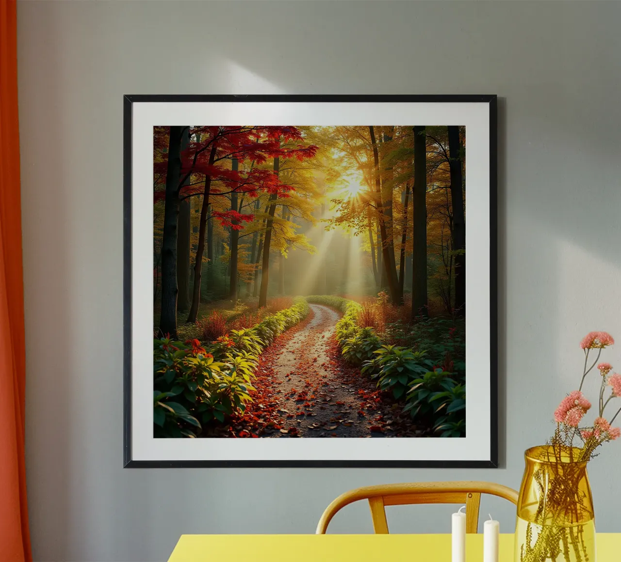 Percorso_forestale_autunno_1 carta hahnemühle da Fantasie & Mystikwelten by LK