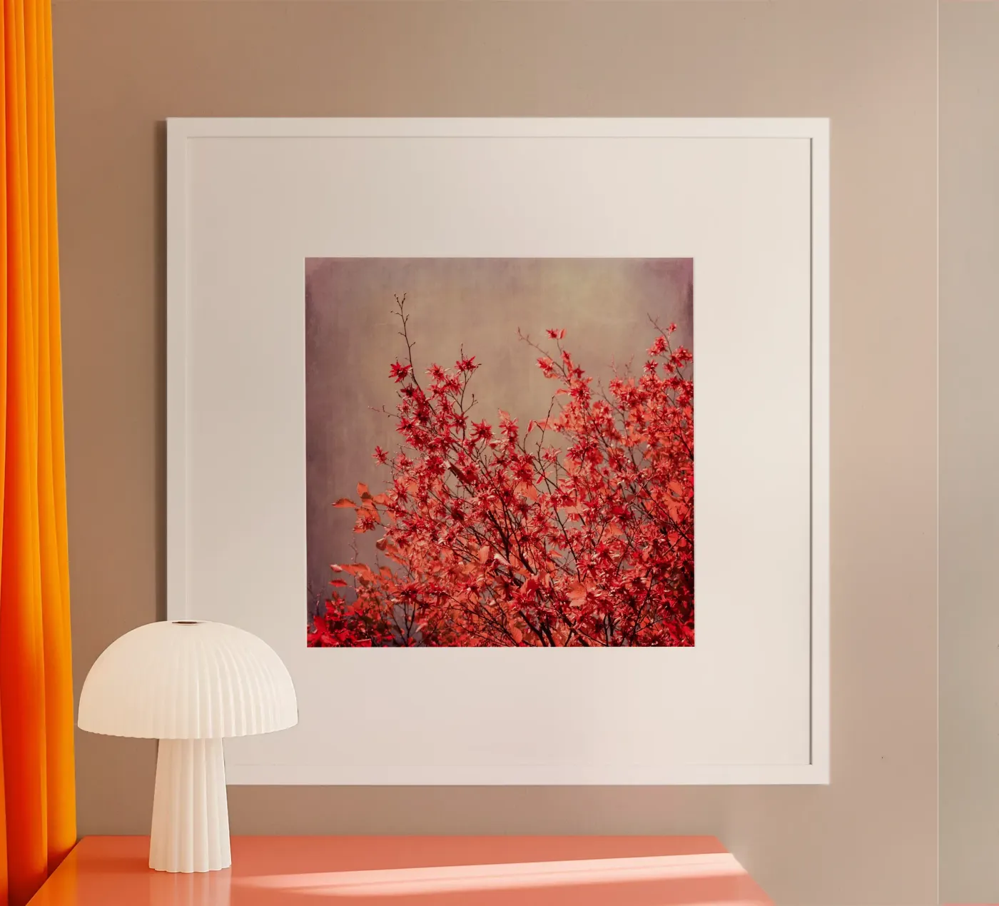autumn red poster da Visuelle Poesie am Wegesrand