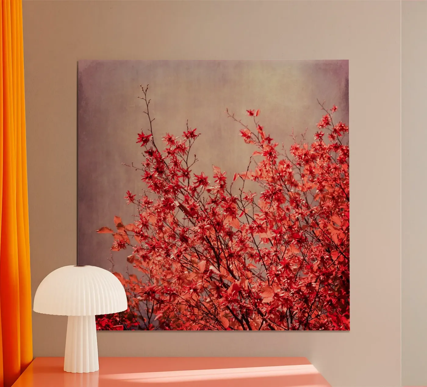 autumn red poster da Visuelle Poesie am Wegesrand