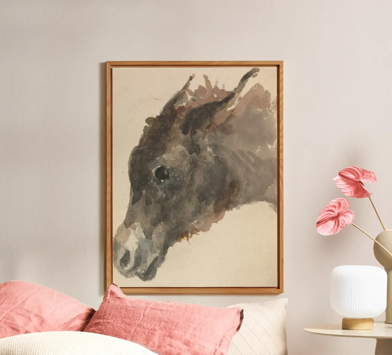 Head of a Donkey alluminio dibond da vintageshop