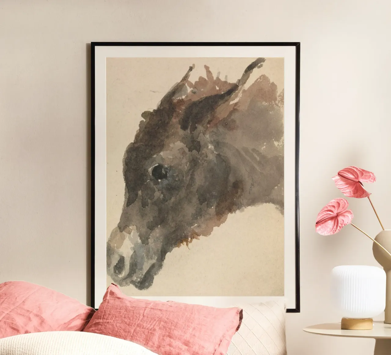 Head of a Donkey carta hahnemühle da vintageshop
