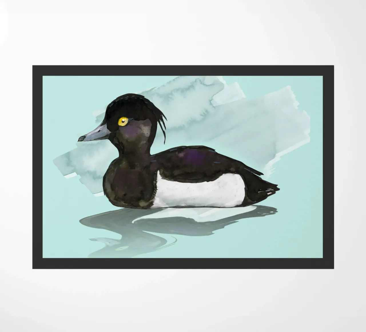 Acquerello di anatra ciuffata zerbino da BwiseLizzy