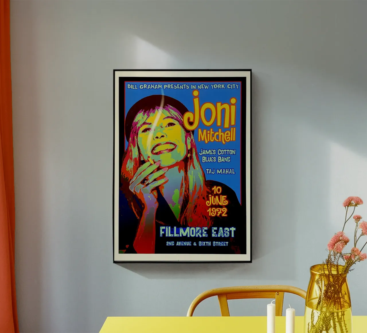 Filemore East - Joni Mitchell Rock plexiglass da eliouxence