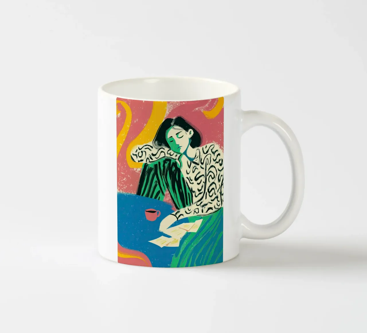 Every Pause is a Poem tazza in ceramica da Clara August