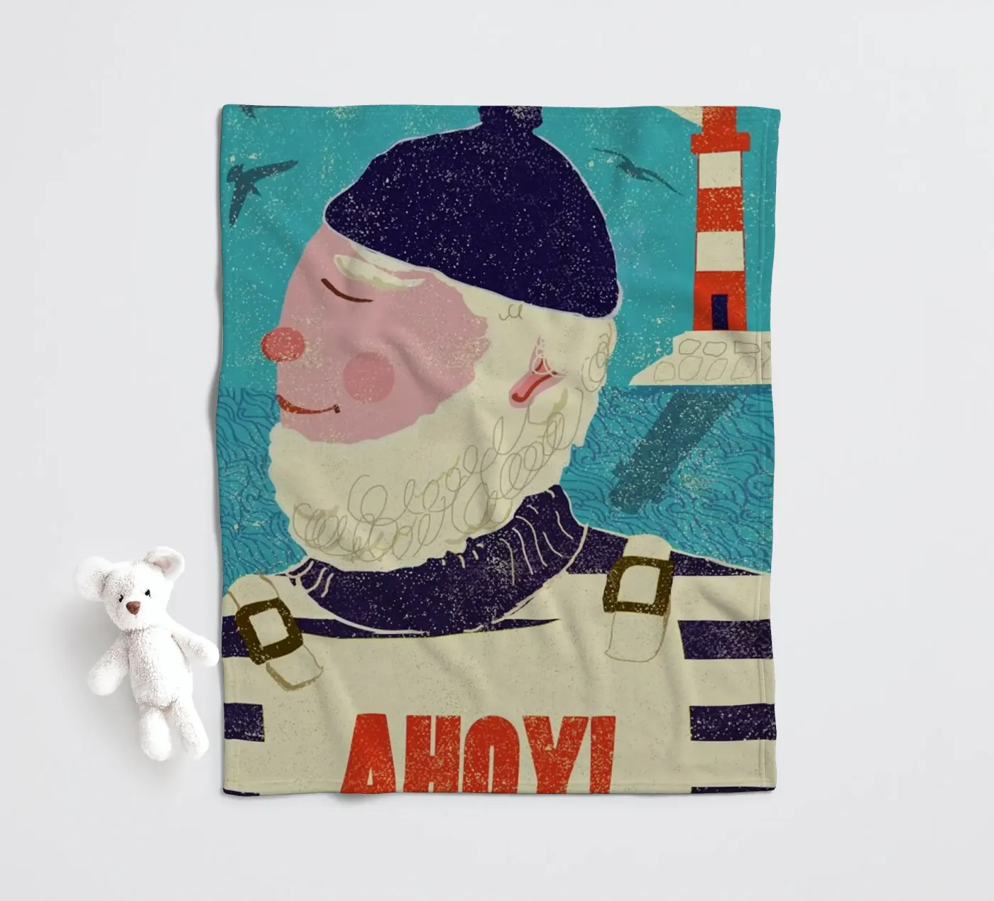 Ahoy! fleecedeken van Rocket68