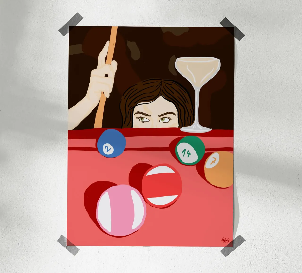 8-Ball poster by Happy Star Club