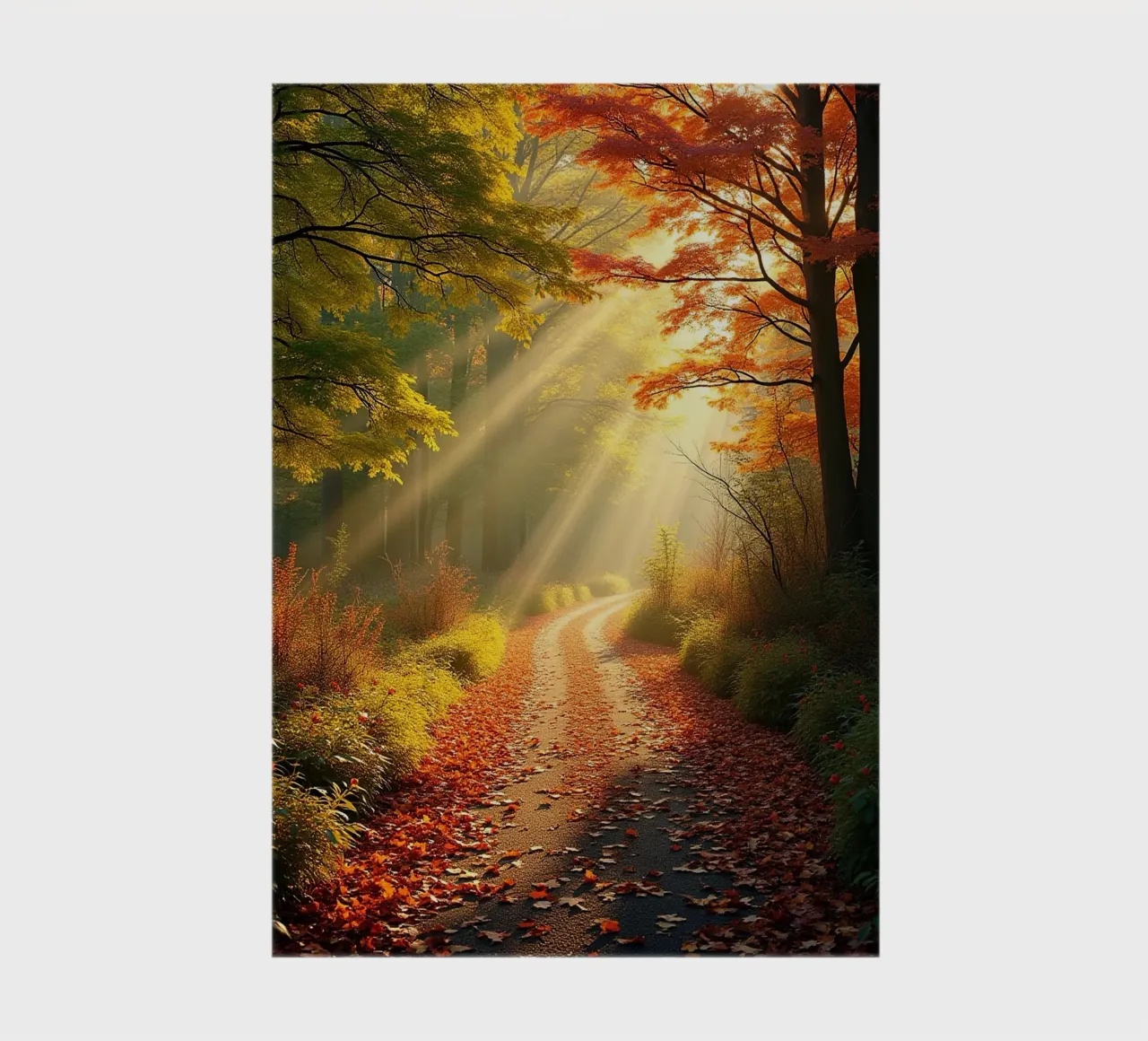 Forest_path_autumn_2 notebook by Fantasie & Mystikwelten by LK