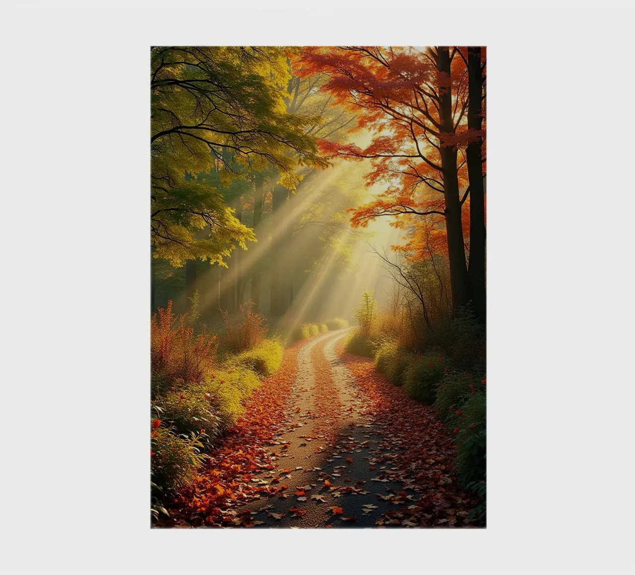 Forest_path_autumn_2 notebook by Fantasie & Mystikwelten by LK