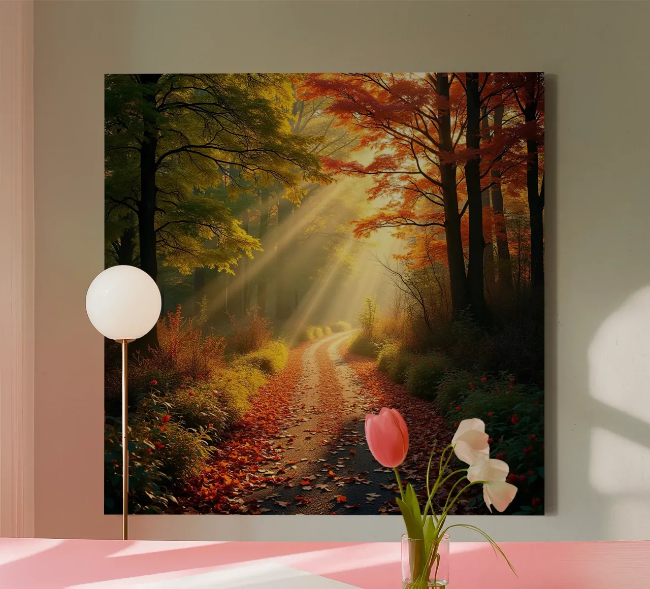 Forest_path_autumn_2 canvas by Fantasie & Mystikwelten by LK
