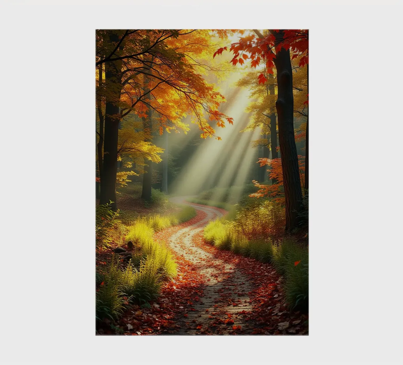 Forest_path_autumn_3 notebook by Fantasie & Mystikwelten by LK