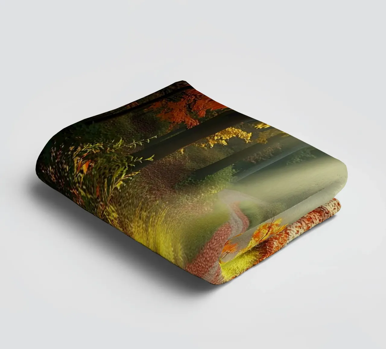 Forest_path_autumn_3 towel by Fantasie & Mystikwelten by LK